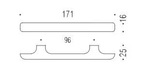 FORMAE F137 - Cromall® Bridge furniture handle by Colombo Design - view 3